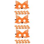 VICASKY 15 Çocuk Tilki Maskesi Yarım Maske Hayvan Maskesi Dekorasyon Hayvan Maskesi Hayvan Maskeleri Cosplay Maske Hayvanlar Parti Için Maske Maske Pervane Tilki Kostümü Cadılar