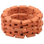 VICASKY 150 Küçük Kırmızı Tuğla Diy Minyatür Tuğla Modelleri Peyzaj Dekorasyonu Küçük Duvar Tuğla Modeli Mini Malzemeler Tuğla Küçük Tuğla Modelleri Kil Simülasyon Tuğlası Toplu