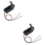 VICASKY 2 Adet Gitar Pil Kutusu 9 Volt Pil Kutusu 9v Pil Kılıfı Pirinç Pil Tutucu Kılıf Gitar Pil Aksesuarları Gitar 9v Pil Tutucu 9v Bas Pil Gitar Pil Tutucu Yatay Müzik Aleti