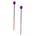 VICASKY 2 Adet Marimba Çekici Perküsyon Çubukları Bagetler Keçe Kafa Için Ksilofon Glockenspiel Çubukları Ksilofon Çubukları Vurmalı Çekiç Oyuncak Mor Çocuk Karbon Fiber Meyilli Tokmak