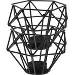 VICASKY 2 Adet Metal Retro Avize Restoran Için Abajur Şapkası Asılı Abajur Şapkası Dekoratif Abajur Şapkası Metal Tel Abajur Asılı Lamba Kapağı Abajur Değiştirme Sanayi Kafes Ütü Antik