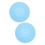 VICASKY 2 Adet Vinil Kayıt Matı Pikap Tabağı Mat Kauçuk 12 Inç Kauçuk Pikap Slipmat Kaymaz Ped Crosley Pikap Iğneleri Vinil Tabak Kayıt Defteri Silika Jeli Izolasyon Kayıt Oynatıcı