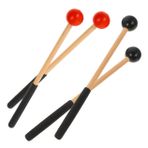 VICASKY 2 Çift Baget Ksilofon Tokmakları Vurmalı Parçalar Klavye Marimba Tokmakları Dil Davul Tokmak Marimba Çubukları Çırpıcı Çubukları Çocuklar Sopaları Çekiç Küçük 7a Pedal Odun Klasik