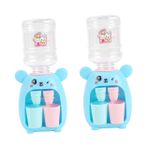 VICASKY 2 Çocuk Su Sebili Mini Su Sebili Kawaii Çocuk Oyuncakları Mini Bebek Evi Aletleri Oyuncak Ev Su Sebili Çeşme Modeli Küçük Su Tabancası Minyatür Yürümeye Başlayan Çocuk Plastik