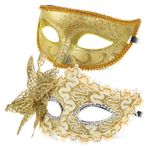 VICASKY 2 Karnaval Maskesi Dekoratif Maskeler Tiyatro Maskeleri Maske Kostüm Maskesi Prop Parti Maskeleri Kelebek Masquerade Maskesi Masquerade Maskesi Venedik Maskesi Kadın Balo