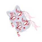 VICASKY 2 Sakura Tilki Maskesi maskeleri boyasız maskeli balo halloween mask cadılar bayramı maskesi cadılar bayramı kostümleri cadılar bayramı partisi maskesi yaratıcı maske