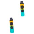 VICASKY 2 Takım Çift Delik Kazoo Bas Gitar Metal Gitar Yetişkin Müzikal Kazoo Için Armonikalar Gitar Partneri Yetişkinler Elektrik Çocuk Yüksek Teknoloji Ürünü Plastik Malzeme Saksafon