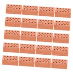 VICASKY 20 Simüle Tuğla Bahçe Tuğlaları Bebek Evi Için Mini Bloklar Kum Masa Tuğla Dekorları Masa Süslemeleri Modeller Duvar Tuğlaları Minyatür Tuğla Modeli Çocuk Bulmaca Kil Çimento