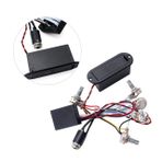 VICASKY 3 eq preamp devresi gitar ton kontrolü kablo demeti gitar eq ekolayzır preamp elektrik bas preamp devresi aktif bas preamp bas ekolayzır preamp bas tonu kontrolü kablo demeti Black