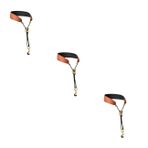 VICASKY 3 Parça Saksafon Askısı Ayarlanabilir Kordon Alto Saksafon Boyun Askısı Saksafon Kayışı Değiştirme Fajas Cuerpo De Guitarra Saksafon Omuz Kemeri Deri Sapan Klarnet Metal Çocuk Hava