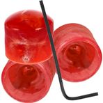 VICASKY 3 Takım Elektro Gitar Topuzu Gitar Kolları Metal Gitar Bas Topuzu Elektro Gitar Kolları Gitar Parçaları Elektro Gitar Tuner Bas Gitar Kolları Plakası Plastik Pedal Döndürmek