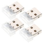 VICASKY 4 Adet Usb Ortam ışığı Usb Gece Lambası Mini Usb Led ışık Araba Mini Usb Disko ışığı Araba Iç Dekorasyon Otomatik Usb ışık Mini Usb Romantik Gece Lambası Fener Çakmak Plastik