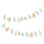 VICASKY 4 Bayrağı Çek Evcil Hayvan Doğum Günü Afişi Kalp Çelengi Doğum Günün Kutlu Olsun Çelenk Köpek Afişleri Kalp Kedi Partisi Iyilik Süs Bebek Kalp Şeklinde Kiraz Kuşu Kağıt