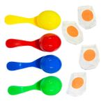 VICASKY 4 Takım Çocuklar Için Açık Hava Oyunları Yumurta Ve Kaşık Yarışı Çocuklar Yumurta Kaşık Yarışı Oyunu Yumurta Avlama Oyunu Yumurta Avlama Oyunları Aile Etkinliği Denge Oyunları Pp