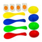 VICASKY 4 Takım çocuklar için açık oyunları eğitici oyuncaklar parti oyunları Çocuk aktivite oyuncakları çocuk oyuncakları komik kaşıklar çocuklar yumurta kaşığı oyuncaklar pp