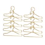 VICASKY 40 Adet bebek askı elbise askıları elbise askısı oyuncak bebek evi aksesuarları mini askılar giysi asılı raf narin küçük askılar bebek etek askıları Giyim süslemeler