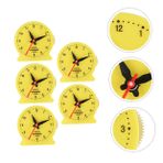 VICASKY 5 Adet öğretim saati modeli öğretim sahne hayal gücü masaüstü saati Işaretçi oyuncak modeller okuma saati saat sahne mini alet mutfak eşyaları çocuk plastik