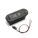 VICASKY 9 Volt Pil Kutusu 9v Pil Kılıfı Gitar Pil Kutusu Pirinç Pil Tutucu Kılıf Gitar Pil Aksesuarları Gitar Pil Tutucu Kılıf Gitar 9v Pil Tutucu Bas Müzik Aleti