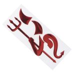 VICASKY araba çıkartmaları dikenli başlık iblis boynuzları çıkartması bisiklet hoparlörü 3d araba çıkartması 3d kertenkele araba çıkartması kişilik etiket vücut çıkartmaları 3 boyutlu