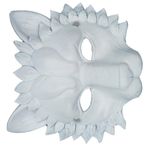 VICASKY Aslan Maskesi-3D Hayvan Maskesi Masquerade Cosplay Maske Yarım Yüz Maskeleri Cadılar Bayramı Partisi Kostüm Aksesuarları Festival Dans Partisi Için Masquerade Beyaz