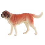 VICASKY Aziz Bernard Köpek Modeli Aziz Bernard Köpek Heykelciği Köpek Hayvan Figürleri Gerçekçi Hayvan Figürü Karikatür Köpek Heykelcik Köpek Bilişsel Modeli Alpler Masaüstü Çocuk Plastik