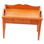 VICASKY bebek evi mobilyaları dollhouse ev dekorasyon oyuncak ev mobilyaları Oyuncak ev mobilyası minyatür dekorasyon oyuncak ev yazı masası mikro sahne süsleme küçük ev masası ahşap