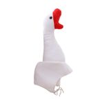 VICASKY Çocuk Oyun Setleri Hayvan Giydirme Komik Şapka Kaz Şapkaları Için Çılgın Şapkalar Hayvan Maskesi Hayvan Peluş Şapkalar Taç Beyaz Çocuk Noel Parti Malzemeleri