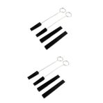 VICASKY Djembe Davul Yetişkin 8 Parçalı Set Ayar Çatalı Sessiz Piyano Akort Araçları Müzikal Ayar Çatalı Piyano Akort Çatalı 4 Parça Set Ayarlama Piyano Akort Aparatı