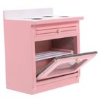 VICASKY Dollhouse Mutfak Fırını Masası Mini Soba Mini Seramik Karo Mini Ocak Pervanesi Mini Ev Aksesuarları Mini Mobilya Modeli Mini Ev Mutfak Ocak Mini Ev Süsleme