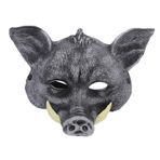 VICASKY Domuz Maskesi Maskeli Balo Partisi Maske Cosplay Tavşan Maskesi Kedi Maskeleri Boksör Köpek Maskesi Maske Hayvan Orakçı Karnaval Için Maske Domuz Kostümü Black Pu