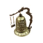 VICASKY Fengshui Masaüstü Süsleri Feng Shui Heykelcik Çin Şansı Feng Shui Süsleri Ejderha Rüzgar Çanı Feng Shui Çanı Çin Gong Heykelcik Feng Shui Heykeli Zil Çalışma Masası El Sanatları