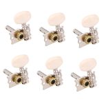 VICASKY Gitar Akort Mandalları Gitar Aksesuarları 6 Gitar Ukulele Ayar Tuşları Ukulele Makine Kafaları Ayarlama Düğme Gitar Akortçusu Gitar Akort Makineleri