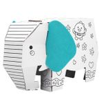 VICASKY grafiti oyuncak bulmacalar oyuncaklar modeller grafiti yapboz fil grafiti bulmaca evi DIY zanaat kiti 3d fil boyama bulmaca bloğu Manuel karton süit 3 boyutlu modeli Kağıt beyaz