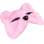 VICASKY Karnaval Maskeli Balo Maskesi Gerçekçi Kürklü Kedi Maskesi Peluş Yarım Yüz Hayvan Maskesi Tilki Kurt Cosplay Kostüm Aksesuarı Peçe Fantezi Parti Göz Maskesi Pervane Pembe Orta