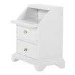 VICASKY komidin dollhouse ev dekorasyon Dekoratif depolama yatak sehpası Yemek odası mobilyası minyatür mobilya oturma odası küçük dolap küçük ev dolabı Mini Oda Dolabı ahşap beyaz