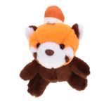 VICASKY Küçük rakun kolye küçük doldurulmuş anahtarlık çanta asılı kolye peluş rakun anahtarlık cüzdan anahtarlık oyuncak Sırt Çantası Asılı dekoratif çanta kolye Kısa peluş