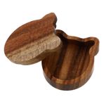 VICASKY Kutu Gitar Seçim Çantası Gitar Seçim Ahşap Toplayıcı Rustik Halka Gitar Seçim Tahta Sandık Mini Vitrin Küçük Kaplar Küçük Konteyner Mini Aksesuarlar Yüzük Küçük Nesne Akasya Kırsal