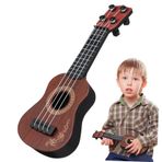 VICASKY Mini Ukulele Müzikli Oyuncak Ukulele Bulmaca Minyatür Gitar 4 Telli Ukulele Gitar Müzikali Çocuklar Müzikal Gitar Oyuncak Plastik Oyuncak Odası Yürümeye Başlayan Çocuk Kaplumbağa