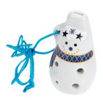 VICASKY Porselen Flüt Patates Okarina Retro Halk Tarzı Ocarina Saman Ateşi Ocarina 6 Delikli Ocarina 6 Delikli Tenor Ocarina Eski Xun Profesyonel Çin Flüt Seramik ıslık Çocuk Taşınabilir