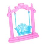 VICASKY Simülasyon mini salıncak bebek evi minyatür mobilya minyatür koltuklar oyuncak mikro peyzaj modelleri bebek evi salıncak kız süslemeler pamuk Prenses süslemek Sandalye