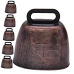 VICASKY Süs 6 Adet Metal Koyun Çanları Feng Shui Çanı Otlayan Bakır Çanlar Mini Pirinç Çan Mini Bakır Noel Çanı Eski Bakır Çan Mini Inek Çanı Küçük Pirinç Çan Evcil Hayvan Çan Süsleri