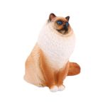 VICASKY Süs Kukla Kedi Süsleme Plastik Kedi Oyuncağı Yavru Kediler Için Oyuncaklar Minyatürler Gerçeğe Yakın Kedi Figürü Masa Üstü Masaüstü Dekoratif Kedi Çocuk Ev Simülasyon Kedi