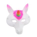 VICASKY Tek Boynuzlu at Maskesi Cadılar Bayramı Tek Boynuzlu at Kostümü At Kafası Maskesi Hayvan Baş Maskesi Hayvan Cosplay Maskesi Mardi Gras Parti Maskesi Bayan Maskeleri Komik Maske Pu