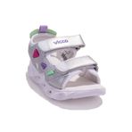 Vicco 321F24Y204BB Hilda Ortopedik Günlük Işıklı Beyaz Kız Çocuk Spor Sandalet