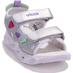 Vicco 321F24Y204CC Hilda Ortopedik Günlük Işıklı Beyaz Kız Çocuk Spor Sandalet
