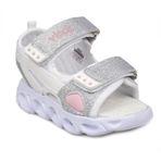 Vicco 332.P21Y189 Roy Patik Phylon Işıklı Beyaz Kız Çocuk Sandalet