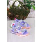 Vicco 332.P25Y.254 Lila Can Anatomik Işıklı Kız Çocuk Sandalet