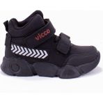 Vicco 946.B21K204 Mapa Siyah Renk Cırt Model Kalın Taban Outdoor Unisex Çocuk Bot