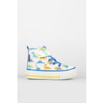 VİCCO Ada Desenli Erkek Bebek Beyaz/saks Mavi Sneaker, Beyaz/Saks Mavi, 24