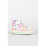 Vicco Ada Desenli Kız Okul Öncesi Beyaz/pembe Sneaker - Beyaz - Pembe